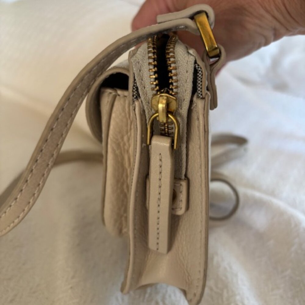 Fossil Ryder small cream crossbody leather bag - Picture 5 of 13